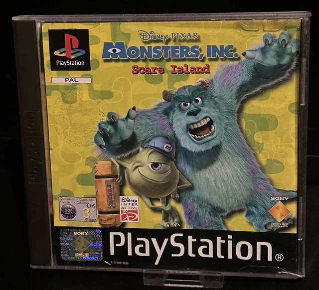 DISNEY PIXAR MONSTERS Inc Scare Island Sony PlayStation 1 PS1 Black Label VGC £9.94 PicClick UK