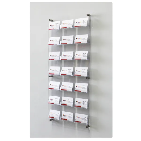 21X Pocket Business Card Holder Unit / Multi-Pocket Wall Mount Business Card Kit