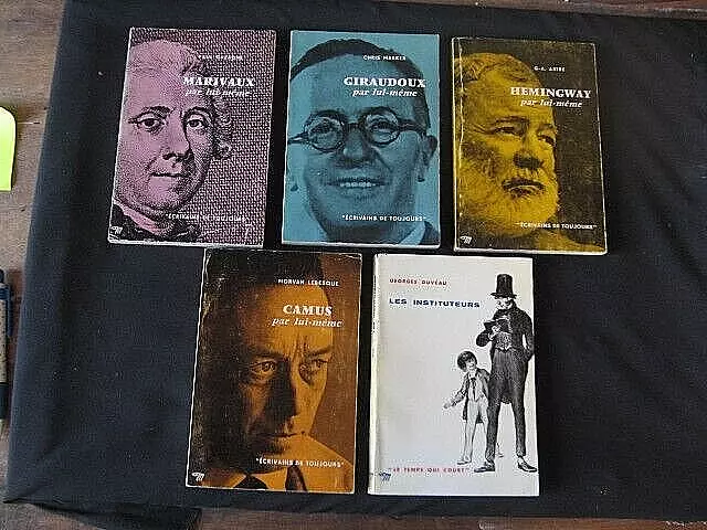 "194.19"  Lot De 5 Livres "Ecrivains De Toujours" Aux Editions Du Seuil