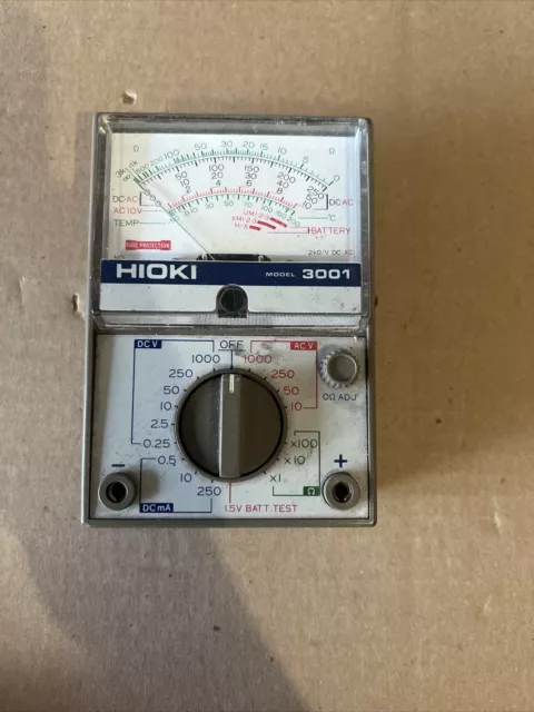 Hioki Model 3001 Analog Multimeter Made in Japan