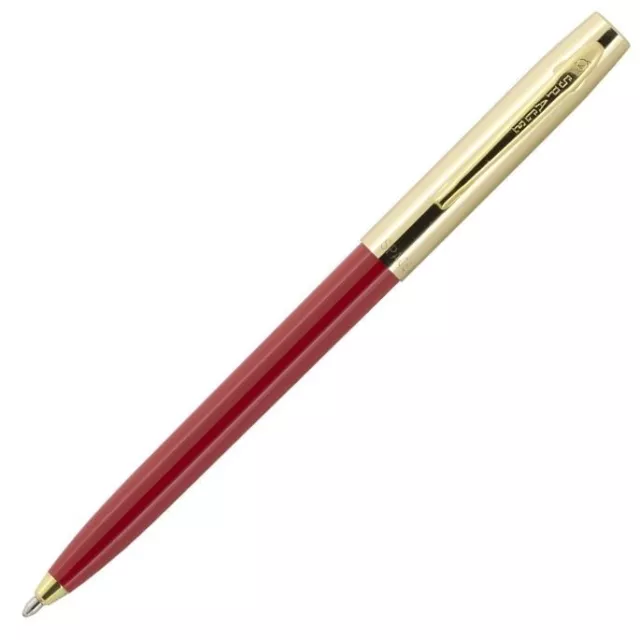 Fisher Space Pen Cap-O-Matic Red, Brass Cap (S251G-RED) - 1 Each