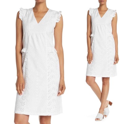 Paul & Joe Sister White Eyelet Embellie Sun Dress