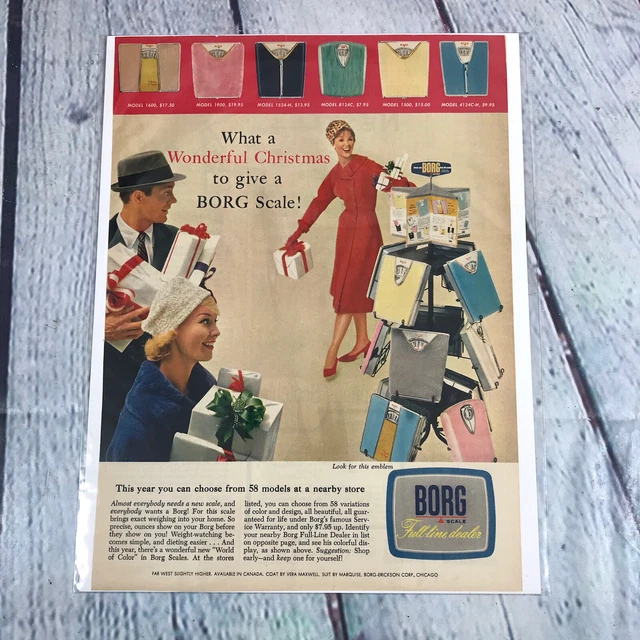 VINTAGE 1959 Scale Genuine Magazine Advertisement Print Ad / Paper