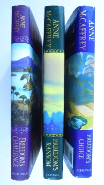 *SIGNED*  FREEDOM'S CHALLENGE 1998 + RANSOM + CHOICE ANNE McCAFFREY All 1st ed's