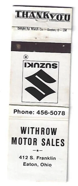 Eaton, OH Suzuki Motorcycles Matchbook Withrow Motor Sales