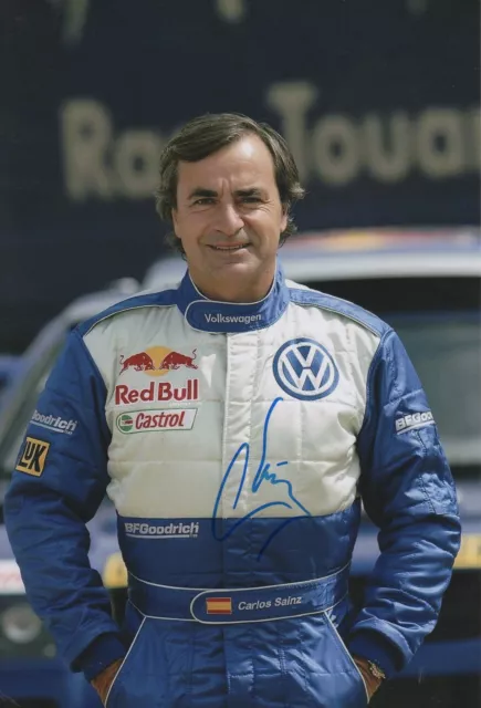 Carlos Sainz "Rallye" Autogramm signed 20x30 cm Bild