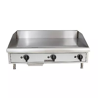 Toastmaster TMGM36 36" Countertop Gas Griddle with Manual Controls, 3/4" Thic...