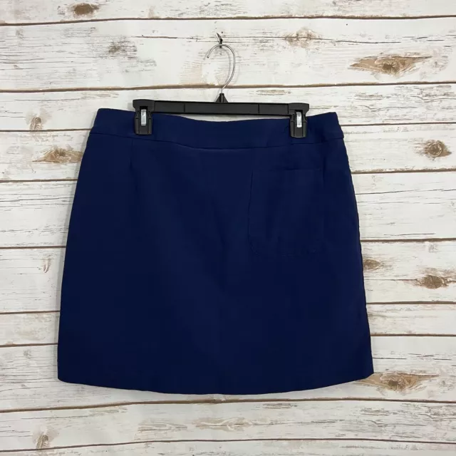 JAMIE SADOCK NAVY Blue Resort Gold Tennis Skirt Skort Size 14 Athletic ...