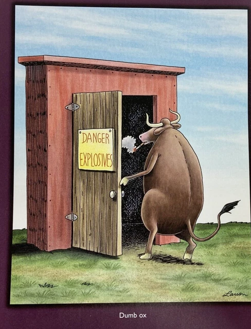 THE FAR SIDE Gallery Gary Larson From Calendar Frame Suitable Dumb Ox