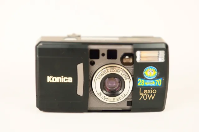 Konica Lexio 70W Analoge Point & Shoot Film Kamera RARE Black Limited OVP  MINT