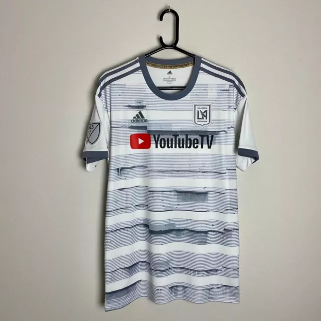 Jaysvtgfinds Los Angeles Football Club LAFC MLS White Soccer Jersey AEROREADY Sz X-Large. USA Only.