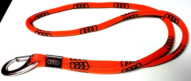 Audi Schlüsselband Lanyard Keyholder Logo orange Original 2015 - 46cm