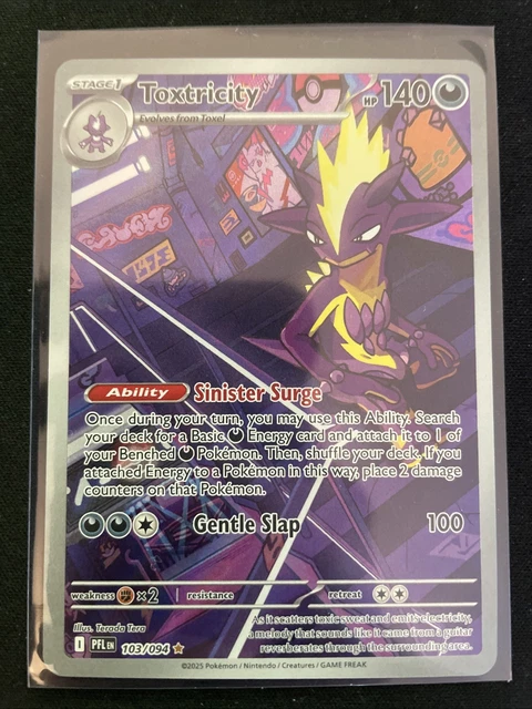 POKÉMON TCG PHANTASMAL Flames Toxtricity Illustration Rare 103/094 £4. ...