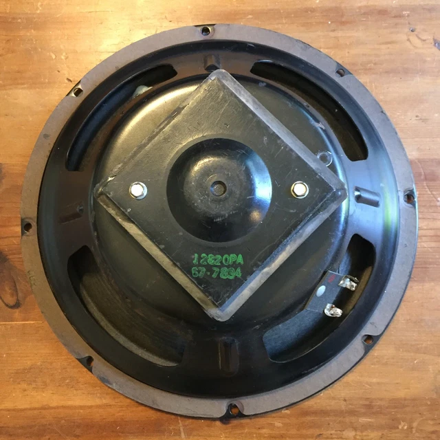 VINTAGE PEAVEY 12” Speaker Square Back Repaired Cone Working Condition