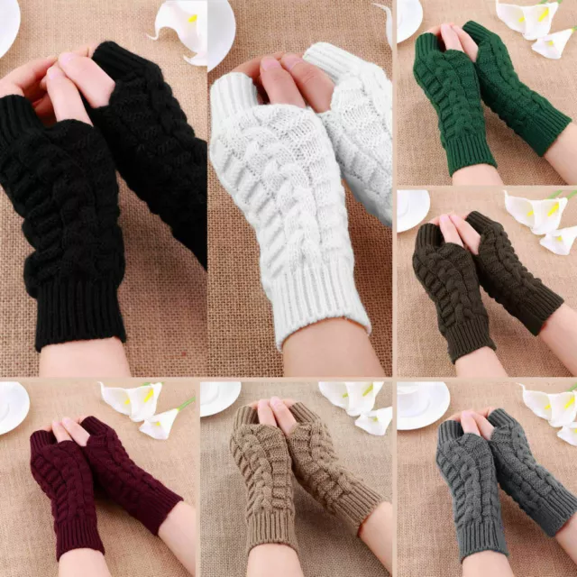Winterhandschuhe Für Damen Fäustlinge Fingerlose Handschuhe Weich Warm ㄨ