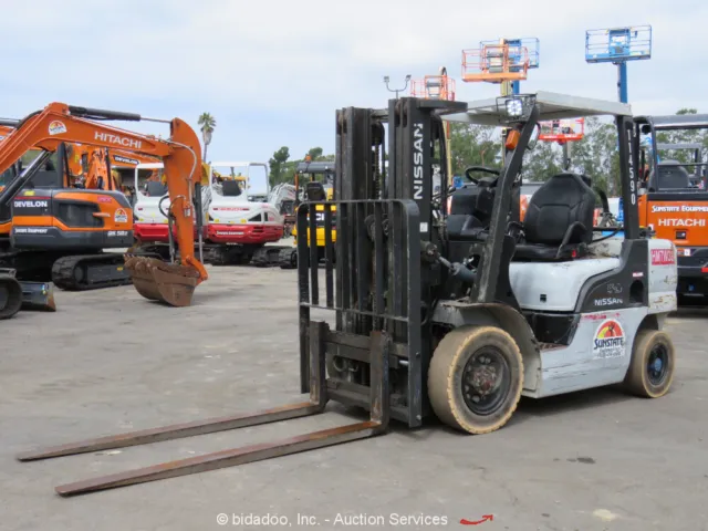 2012 Nissan PF50LP 5,000 lbs Warehouse Industrial Forklift Lift Truck bidadoo