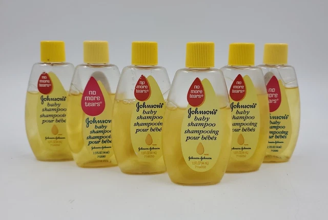 (6) JOHNSON'S Head-To-Toe Gentle Tear-Free Baby Wash & Shampoo 1.5oz Travel Size