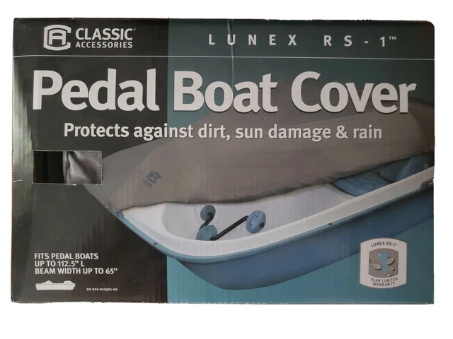 Lunex RS-1 Pedal Boat Cover, Fits Boats Up To 112.5"L, Beam Width Up To 65" *NEW Lunex RS-1 Pedal Boat Cover, Fits Boats Up To 112.5"L, Beam Width Up To 65" *NEW