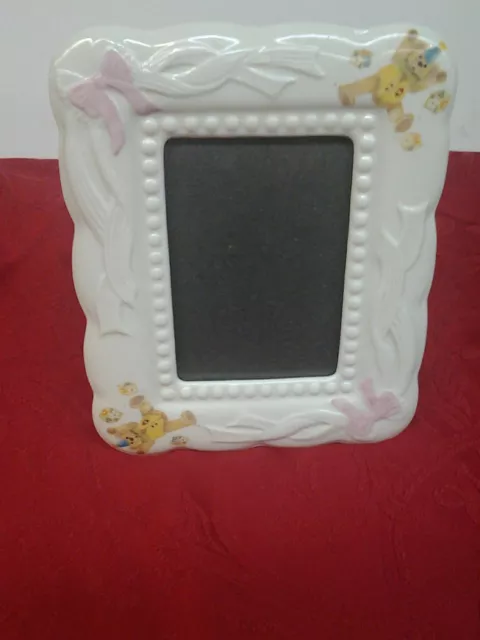 Belleek Ireland Baby Girl Porcelain Picture  Frame