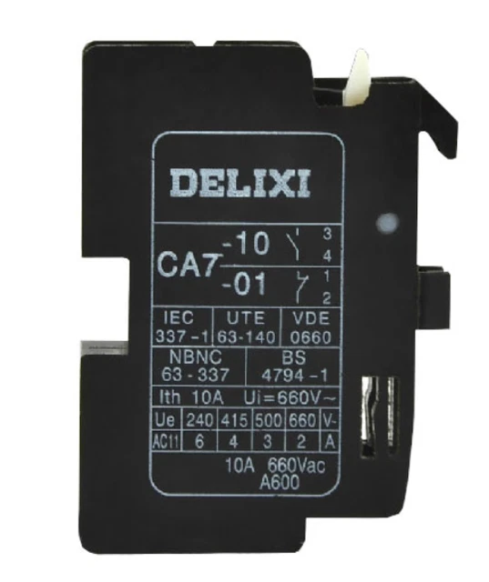 ONE Delixi CA7 -10 -01 Contattore AC contatto ausiliario NUOVO