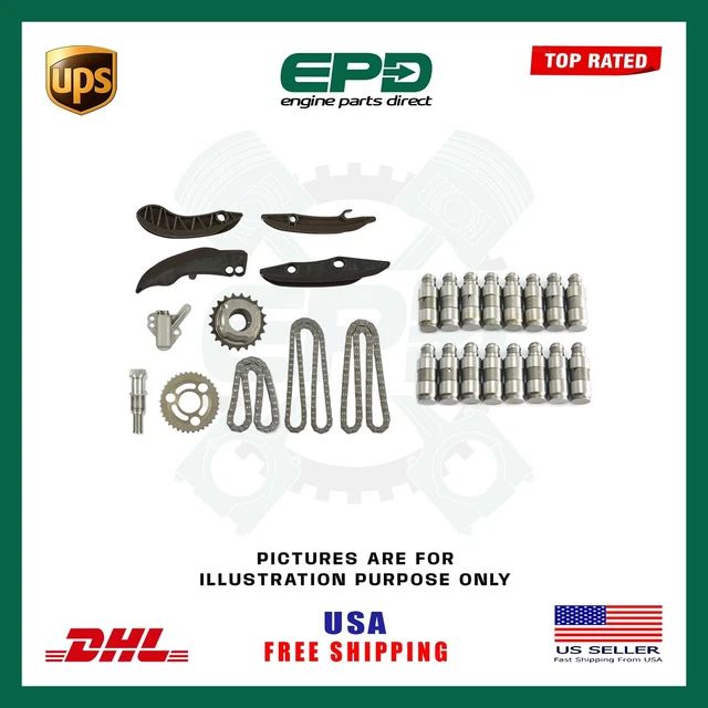 Kit Chaîne Distribution Huiruhy Pour BMW N47 - Compatible Série 1,2,3,4,5, X1, X3, X5, Mini