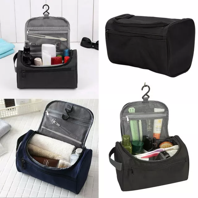 Mens Travel Toiletry Bag women Wash Shower Bathroom Cosmetic Storage Waterproof 3