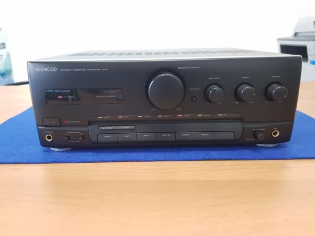 Kenwood A-45 Amplificatore stereo integrato Perla Nera