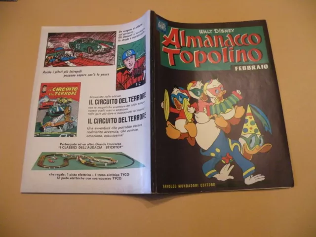 Almanacco Topolino 1964 N.2 Mondadori Walt Disney Originale Ottimo+Figurine