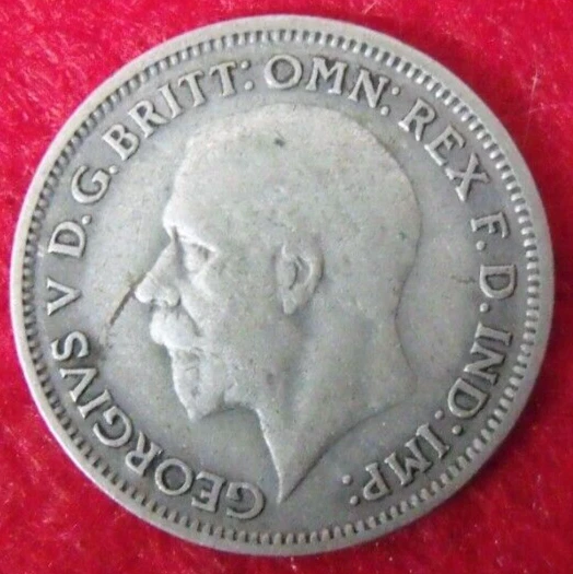 1931 GEORGE V SILVER SIXPENCE  ( 50% Silver )  British 6d Coin.   88