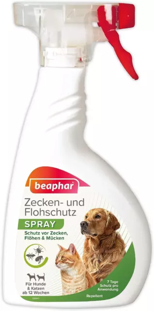 BEAPHAR - Zecken- Und Flohschutz Spray Für Hunde Und Katzen Ab 12 Wochen - Gegen