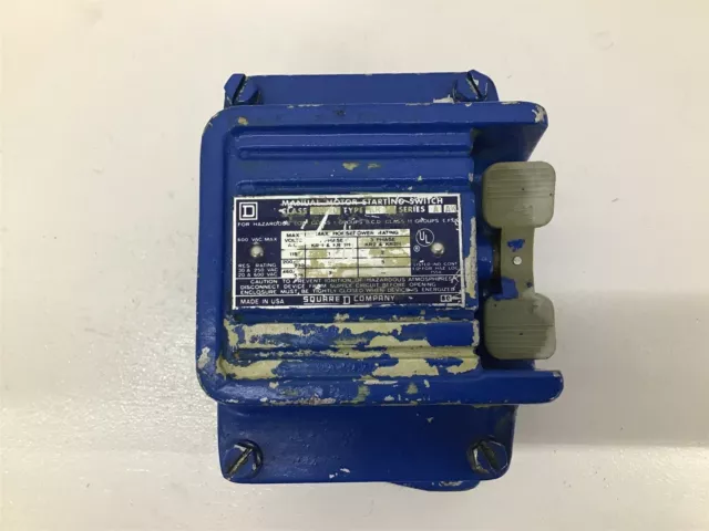 Square D 2510 KR1 Manual Motor Starting Switch