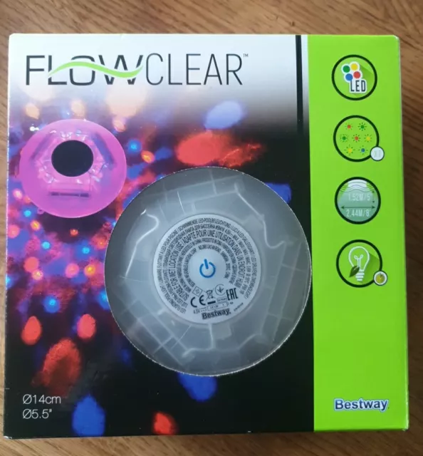 Floating Light Hot Tub & Pool BESTWAY FLOWCLEAR -Lay-Z-Spa LED Disco Light 58419