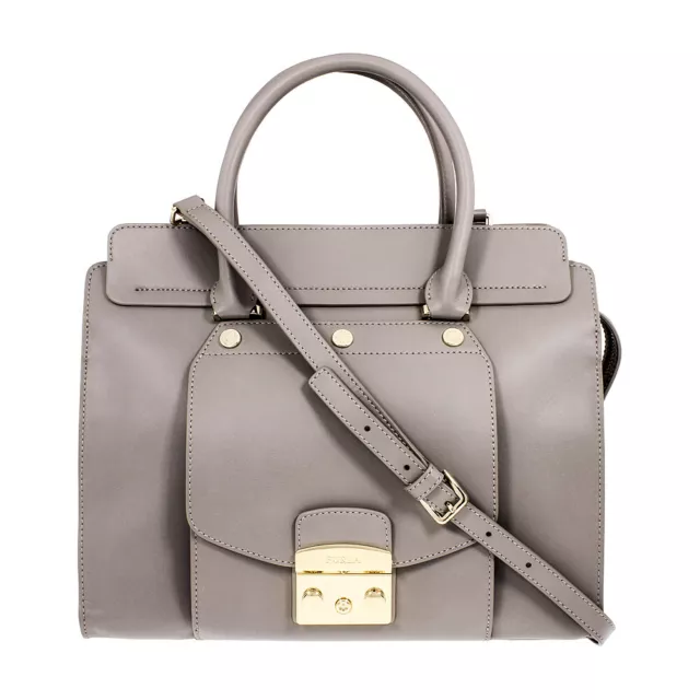 Furla Metropolis Magia Ladies Medium Beige Sabbia Leather Satchel 962994