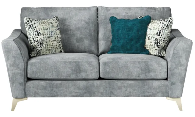 ScS Maisy 2 Seater Sofa Maisy Aden Pebble 1 Brushed Silver RRP £1329.99
