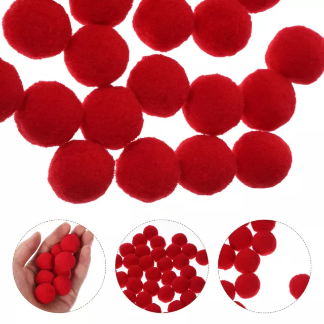 150 PCS Fluffy Balls DIY Hat Plush Handmade Necklaces Colored Pom Poms Props