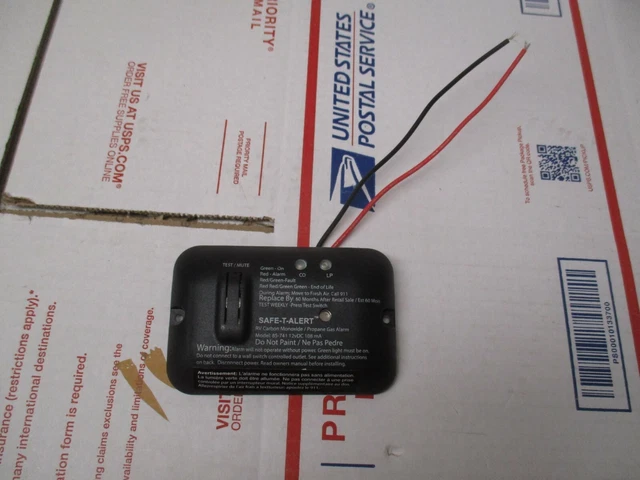 Safe-T-Alert 85-741-Bl Black Rv Carbon Monoxide Co2 & Propane Gas Alarm Detector