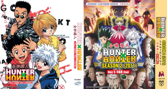 Hunter x Hunter 2011 Season 2 Box 3 Vol.100 - 148 End DVD English