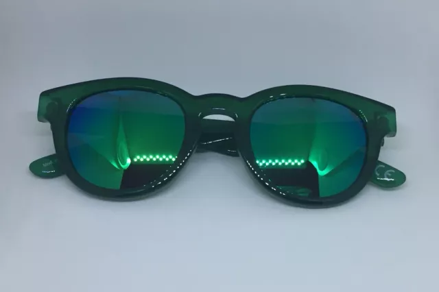 SARAGHINA FULGOR occhiali da sole verde lenti specchiate unisex sunglasses