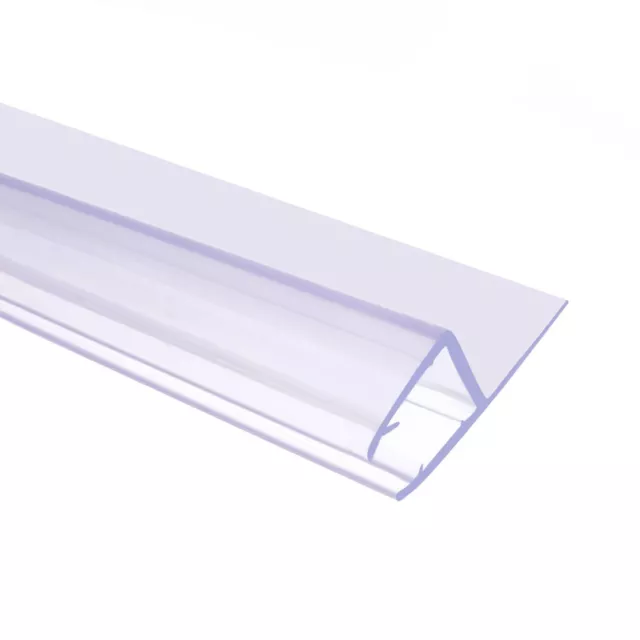 Shower Door Sweep Polycarbonate H-Jamb 180 Degree For 3/8" Inch Glass