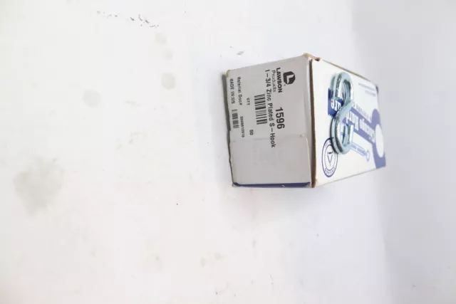 (50-Pk) Lawson S Hook Zinc-Plated Steel 1-3/4" 1596