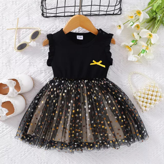 Newborn Baby Girl Princess Romper Dress Birthday Party Ruffle Tutu Skirt Clothes