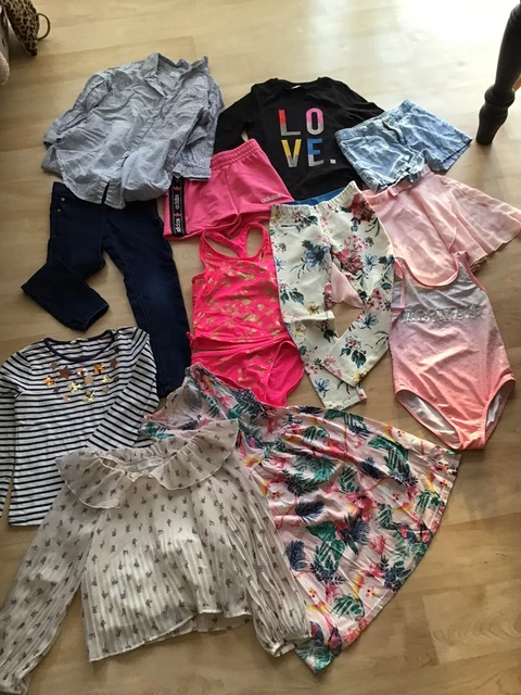 girls clothes bundle Adidas zara, H&M, next etc 12 items size 7-8 years