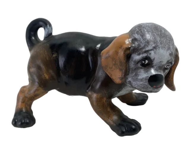Crest Mold Beagle Ceramic Dog Vintage 7 Inch