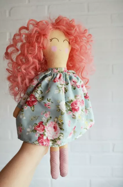 Handmade doll Rag doll fabric doll textile doll  Doll Cloth doll baby doll