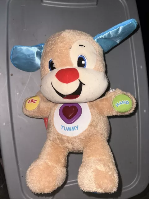 Fisher Price Laugh & Learn Stuffed Puppy Dog 15” Plush Toy Musical Tested 2014