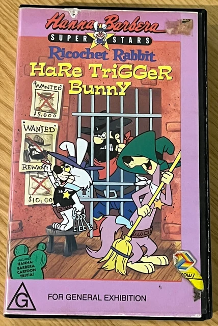 RICOCHET RABBIT HARE Trigger Bunny VHS PAL Video Tape Hanna-Barbera ...