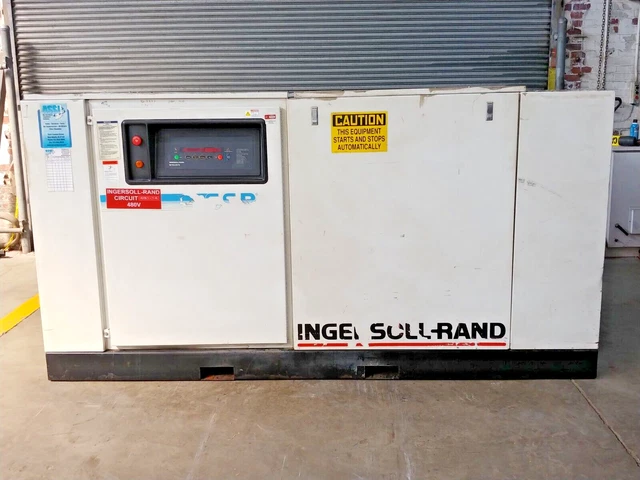 Ingersol-Rand Rotary Screw Air Cooled Compressor 100 Hp 442 Cfm @ 125 Psi Ingersol-Rand Rotary Screw Air Cooled Compressor 100 Hp 442 Cfm @ 125 Psi