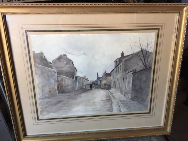 Quadro Disegno Acquerello Villaggio De France