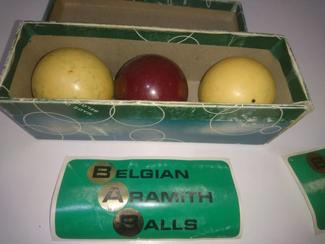 3 Boules De Billard Professionnel Aramith Super - Fabriquées En Belgique