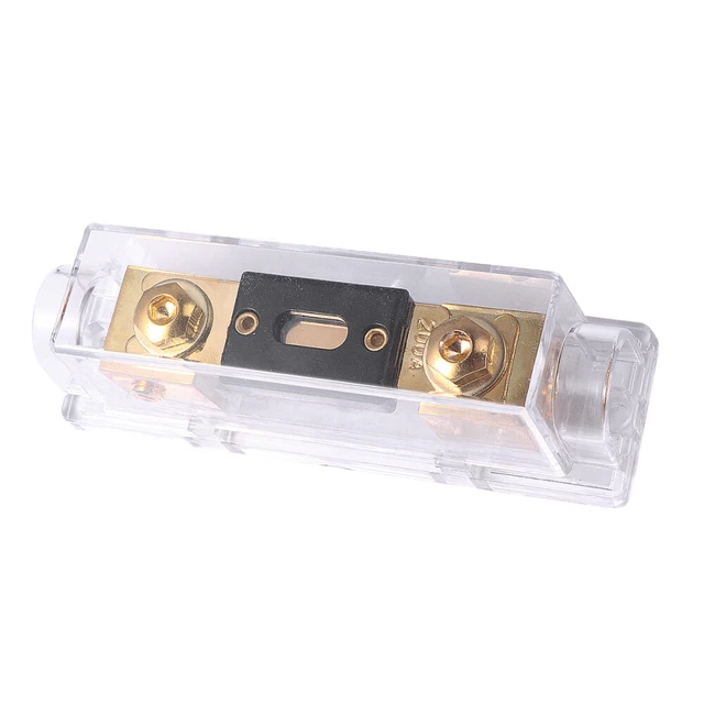 Porte-Fusible 250A Avec 2 Fusibles (200A + 250A) - Protection Circuit Voiture - Pour AutoRadio, Stéréo, Battery